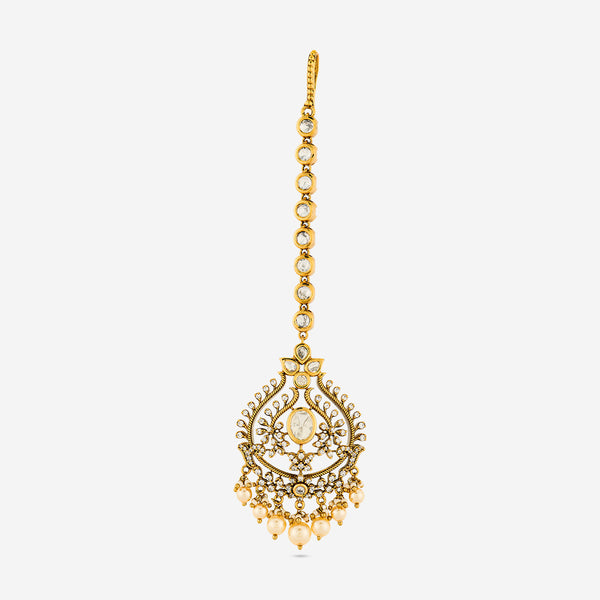Kundan Studded Maang Tikka Head Jewellery